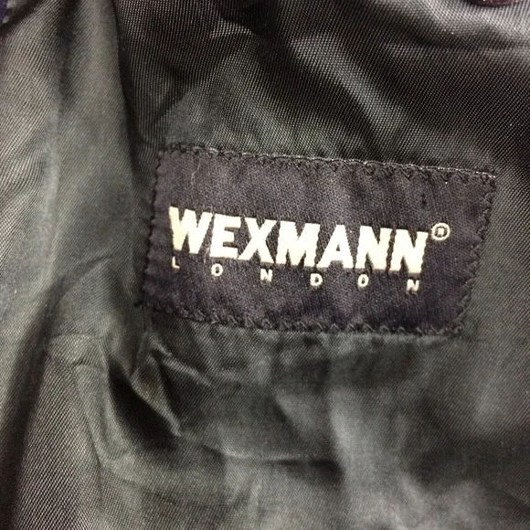 Wexmann London Cashmere Wool Overcoat Mens 50 Reg Blue Long Classic Lined - Picture 2 of 15